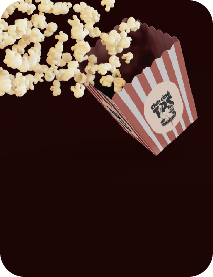 boite de popcorn et logo TPS