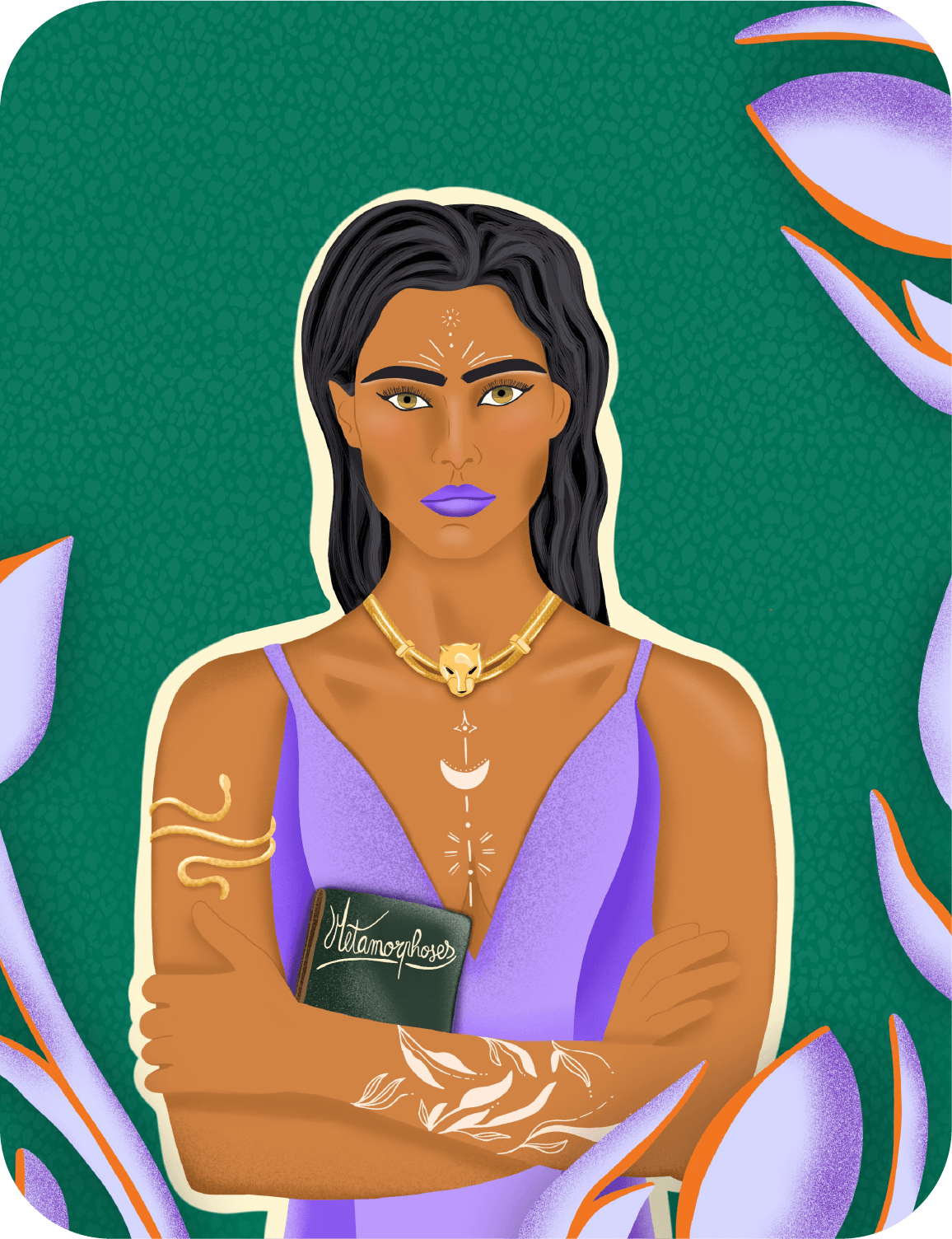 illustration représentant un village enneigé